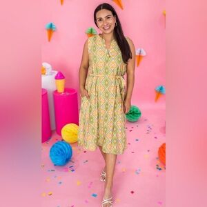 Like Love lightweight printed dress NEW 1X